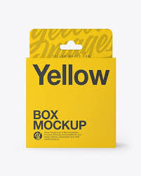 Matte Paper Box With Hang Tab Mockup In 2020 Mockup Free Psd Design Mockup Free Psd Mockup Template