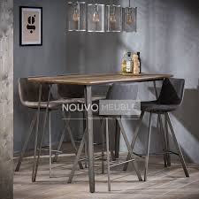 Tables salle à manger bois. Table Bois Et Metal Table De Bar Haute Table Industrielle