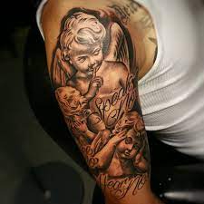 Angels hear no evil see no evil tattoos. 65 Adorable Cherub Tattoos Designs With Meanings