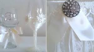 This hanging style wine glass rack offers a sense of elegance in a modern style, and it will become a focal point in your kitchen. Inexpensive Brides Wine Glasses Victorian Style Candle Holder Wedding Diy Youtube