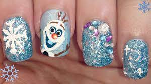 Disney S Frozen Olaf Nail Art Tutorial Disney Frozen Nails Olaf Nails Frozen Nail Art