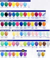 Balloon Colors And Sizing Bloomin Balloons