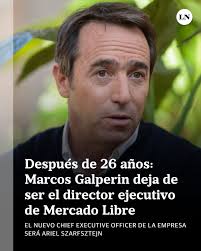 El comienzo de una nueva y emocionante etapa para Mercado Libre”. De esa  manera, el fundador del gigante del e-commerce, Marcos Galperin, anunció en  sus redes sociales que dejará el cargo de