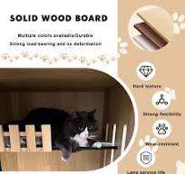 Amazon.com: XHDZSM Villa de lujo para gatos de madera y ...