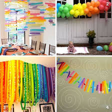 Diy Rainbow Party Decor Chickabug Rainbow Theme Party Rainbow Party Decorations Party Decorations