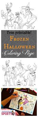 These lovely and funny printable craft activities are available for kids including witches coloring. Frozen Halloween Coloring Page Mommy In Sports