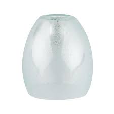 Why vanity lights are important for your bathroom. Portfolio 5 375 In H 5 In W Clear Seeded Seeded Glass Bell Vanity Light Shade In The Light Shades Department At Lowes Com