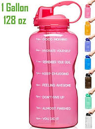 (we've got more on that insanity over here.) Venture Pal Large 1 Gallon 128 Oz Motivational Bpa Free Leakproof Water Bottle With Straw Time Marker Perfect For Fitness Gym Camping Outdoor Sports Pink Al Motivational Water Bottle Water Intake