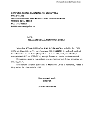 85/2020 (publicata in monitorul oficial nr. Adresa Inaintare Post Contractual Model