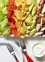 Salade Taco Au Poulet Ricardo Recipe Chicken Taco Salad Salad Cold Meals