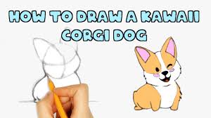 This will be the back ear, it should be smaller than the one you already drew but should come up to the same height. How To Draw A Kawaii Dog Corgi In 10 Steps Drawing Dog
