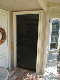 Took the advice of another review and just. Newly Installed Stowaway Retractable Screen Door In San Gabriel California Front Doors Si Screen Doors For French Doors Retractable Screen Door Door Screen