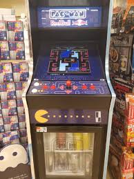 Red bull mini fridge in great condition. This New Redbull Fridge At The Grocery Store Pacman On Freeplay With The Collectibles Replaced By Cans Of Redbull Mildlyinteresting