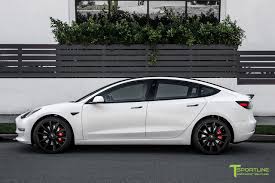 My specific performance 3 loaner car had the $5,000 performance upgrade package: Tesla Model 3 20 Tst Flow Forged Tesla Wheel Set Of 4 Tesla Model Tesla Tesla Car