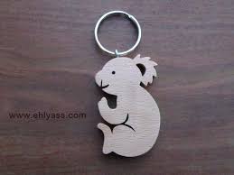 Porte Cles En Bois Massif Koala En Chantournage Porte Cles En Bois Modeles Pour Scie A Chantourner Chantournage