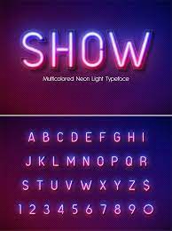50 Top Fonts For 2019 Fonts Graphic Design Junction Neon Typography Design Neon Typography Neon Lighting