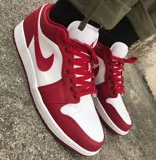 Кроссовки air jordan 1 low. Air Jordan 1 Low Gym Red White Sneakers Nike Air Baskets Nike