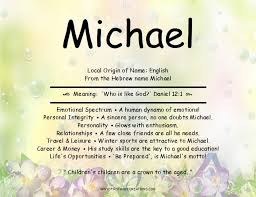 Michael Name Meaning Names With Meaning Michael Name Hebrew Names