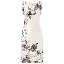 Buy Jacques Vert Flower Placement Dress Cream Multi Online At Johnlewis Com With Images Embellished Dress Placement Dress Dresses