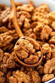 These Sweet And Crunchy Toffee Walnuts Make A Great Party Snack Light Dessert Or Salad Addition Bonus This Re Nut Recipes Candied Nuts Recipe Walnut Recipes