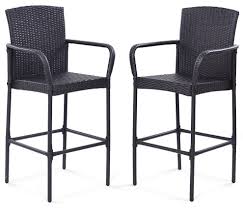 Also could be used for furniture,home decor,decor. 2pcs Rattan Wicker Bar Stool Furniture Chair Outdoor Backyard Patio Home Garden Home Garden Furniture Home Garden