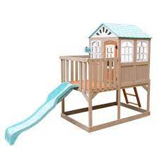 Children's outdoor playhouses provide hours of endless fun for kids. Kidkraft Playhouse With Slide Shop Clothing Shoes Online