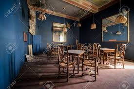 With its compact, rustic style, this versatile table serves plenty of uses without being bulky. Dining Room With Chairs And Tables In Abandoned Restaurant Bar High Quality Photo Stock Photo Picture And Royalty Free Image Image 158515403