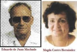 Matrimonios entre expresos políticos cubanos. + Eduardo de Juan Machado y Magda  Castro.