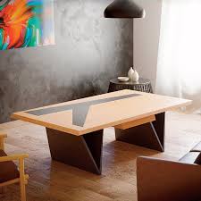 Elle peut être livrée partout en. Table Basse Moderne Francaise En Bois Avec Insert En Ceramique Delta 4 Pieds Com