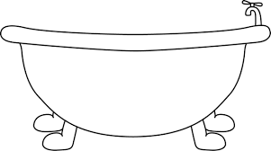 Black And White Outline Orange Clip Art Black And White Bathtub Clip Art Image Black And White Outline Of An Art Images Clip Art Merna