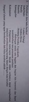 Check spelling or type a new query. Paragraf Ulasan Yang Tepat Berdasarkan Data Buku Tersebut Adalah Brainly Co Id