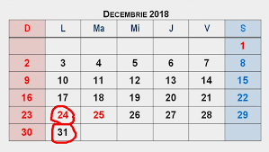 În 2018, vom avea parte de 13 zile libere legale. DouÄ VacanÈe De SÄrbÄtori Zilele De 24 Èi 31 Decembrie Libere Pentru Bugetari Orhei Tv