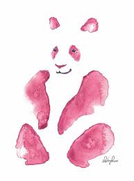 Pink Panda By Lindsaypearce On Deviantart Baby Animal Art Panda Art Save The Pandas