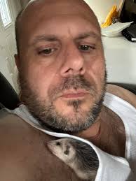 My little man sleeping in Dad's work pants