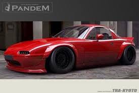 Moss daul projector lazy eye conversion, carbonfiber headlight cover and gas door. Greddy 89 97 Mazda Miata Na Pandem Rocket Bunny Wide Body Front Over Fenders Greddy Brand Streetstylez