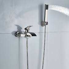 Bathtub Faucet With Hand Shower Waterfall Bathtub Faucet Hand Shower Sprayer Tub Spout Wall Mou Waterfall Bathtub Faucet Bathtub Faucet Bathroom Faucet Trends