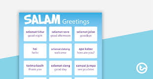 Good morning in many languages. Greetings Indonesian Language Poster Teaching Resource Teach Starter