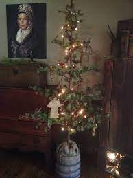 Charlie Brown Tree Primitive Christmas Tree Primitive Country Christmas Primitive Christmas Decorating