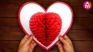 Each card pattern has two pieces: Diy 3d Heart Pop Up Card Valentine Pop Up Card Youtube
