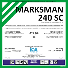 Good day minrah, i would look at the materials and equipment with which the pest control activities are carried out. Marksman 240 Sc Ica International