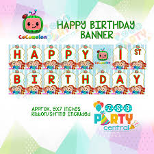 Cocomelon printable party backdrop banner | birthday poster high resolution digital file. Cocomelon Birthday Banner Lazada Ph