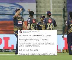 Pat cummins, the world's number one ranked test bowler, was the talk of the indian premier league (ipl) last season. Ipl 2020 Twitter Explodes As Pat Cummins Puts Up Disastrous Show With The Ball For Kkr Vs Mi