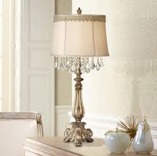 Dubois Console Table Lamp With Scallop Lace Trim In 2020