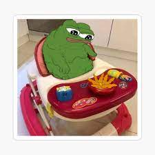 Fat Baby Pepe Eating Tendies