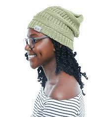 Winter Hat Satin Lined Natural Hair Olive In 2021 Winter Hats Natural Hair Styles Cotton Beanie