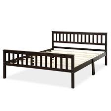 Bed frame for headboard and footboard full size. Queen Wood Platform Bed Frame Headboard Footboard Espresso Home To Outdoors