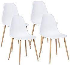 Amazon Com Greenforest Dining Chairs Set Of 4 Mid Century Modern Kitchen Chairs Plast Mid Century Modern Kitchen Chair Modern Kitchen Chair Dining Chair Set