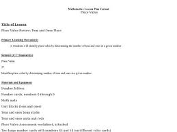 Place Value Review Tens And Ones Place Lesson Plan Lesson Planet Tens And Ones Place Values How To Plan