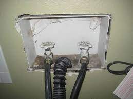 The water inlet valve has two ports for water to enter and controls the flow of water into a washing machine. Replacing Washing Machine Water Shutoff Valve Diy Home Improvement Forum