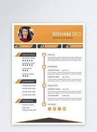 Stylish Yellow Professional Resume Calaveras